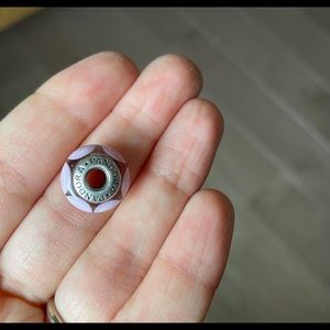 Pandora Purple Stepping Stones Murano Glass Charm